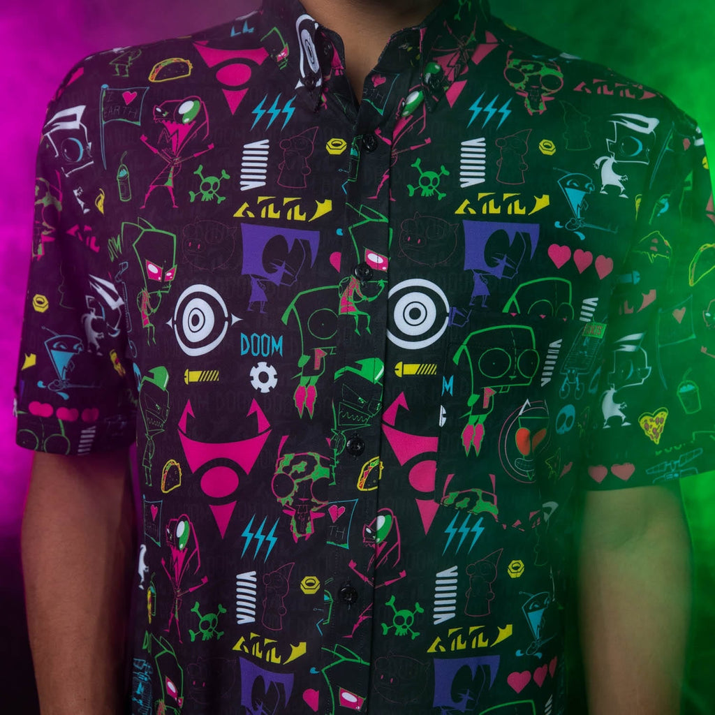 RSVLTS Operation Impending Doom 2 KUNUFLEX Short Sleeve Shirt in Black — detail 10