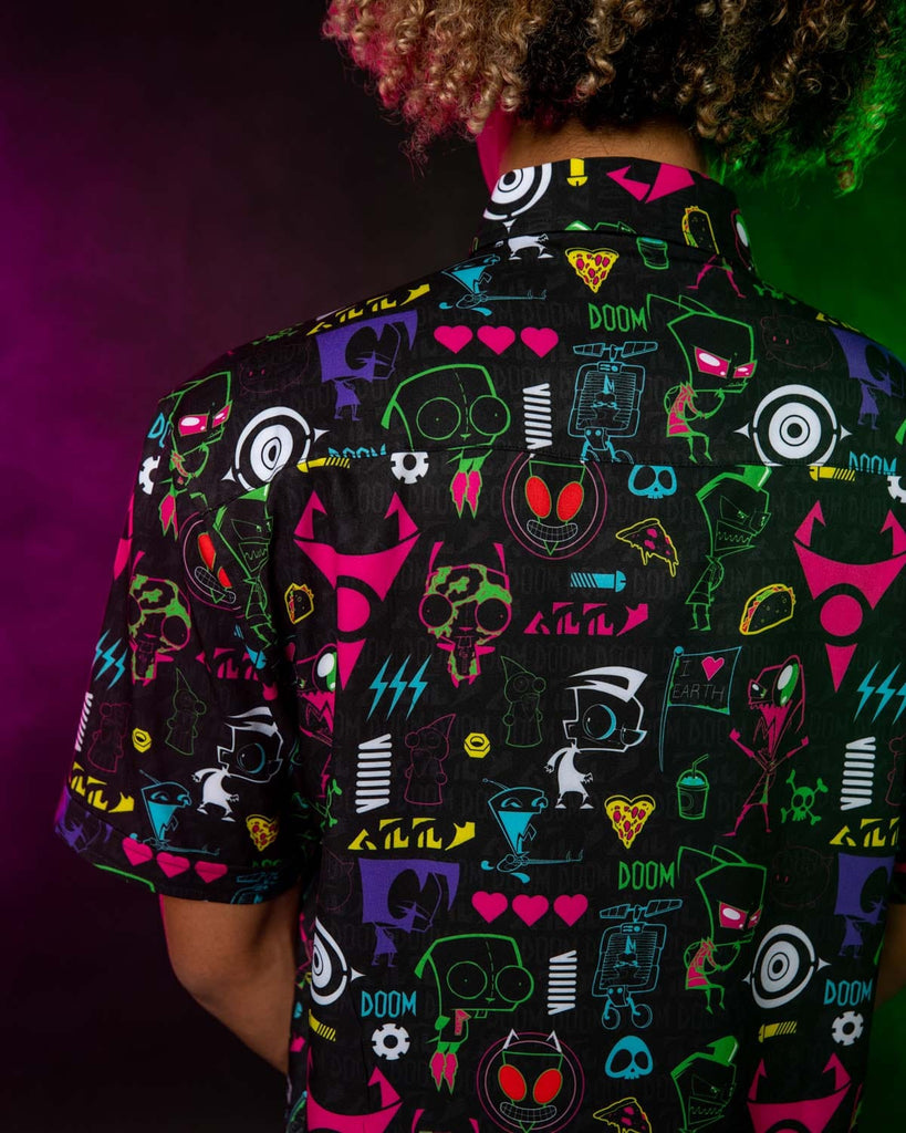 RSVLTS Operation Impending Doom 2 KUNUFLEX Short Sleeve Shirt in Black — detail 8