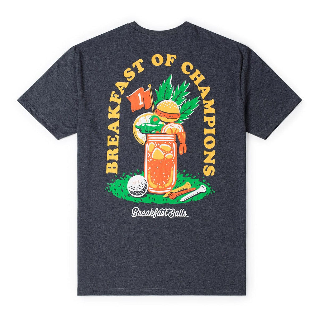 RSVLTS Most Important Drink of the Day Crewneck Tee in Gray — detail 7