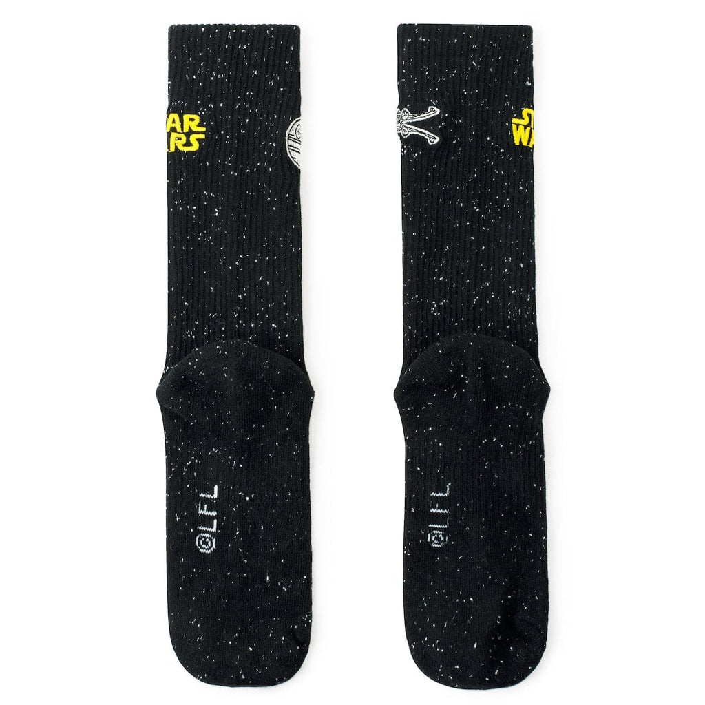 RSVLTS Attack Position Crew Socks in Black — detail 4