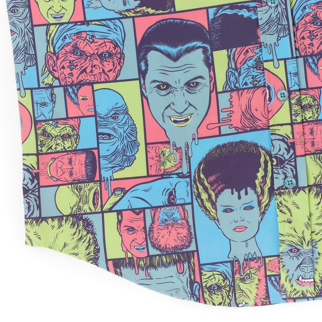 RSVLTS Monster Drip KUNUFLEX Short Sleeve Shirt in Multicolor — detail 6