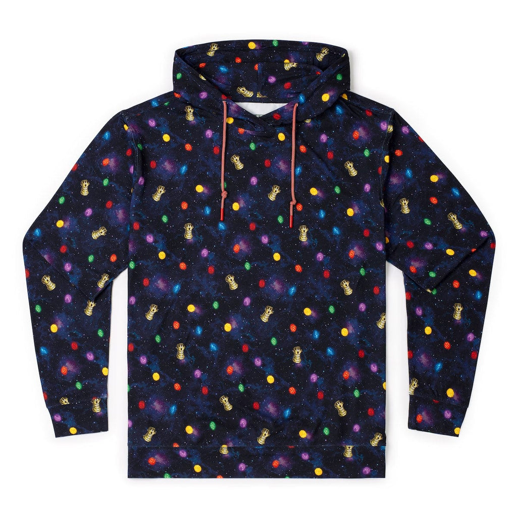 RSVLTS Perfectly Balanced Performance Hoodie in Black — front view