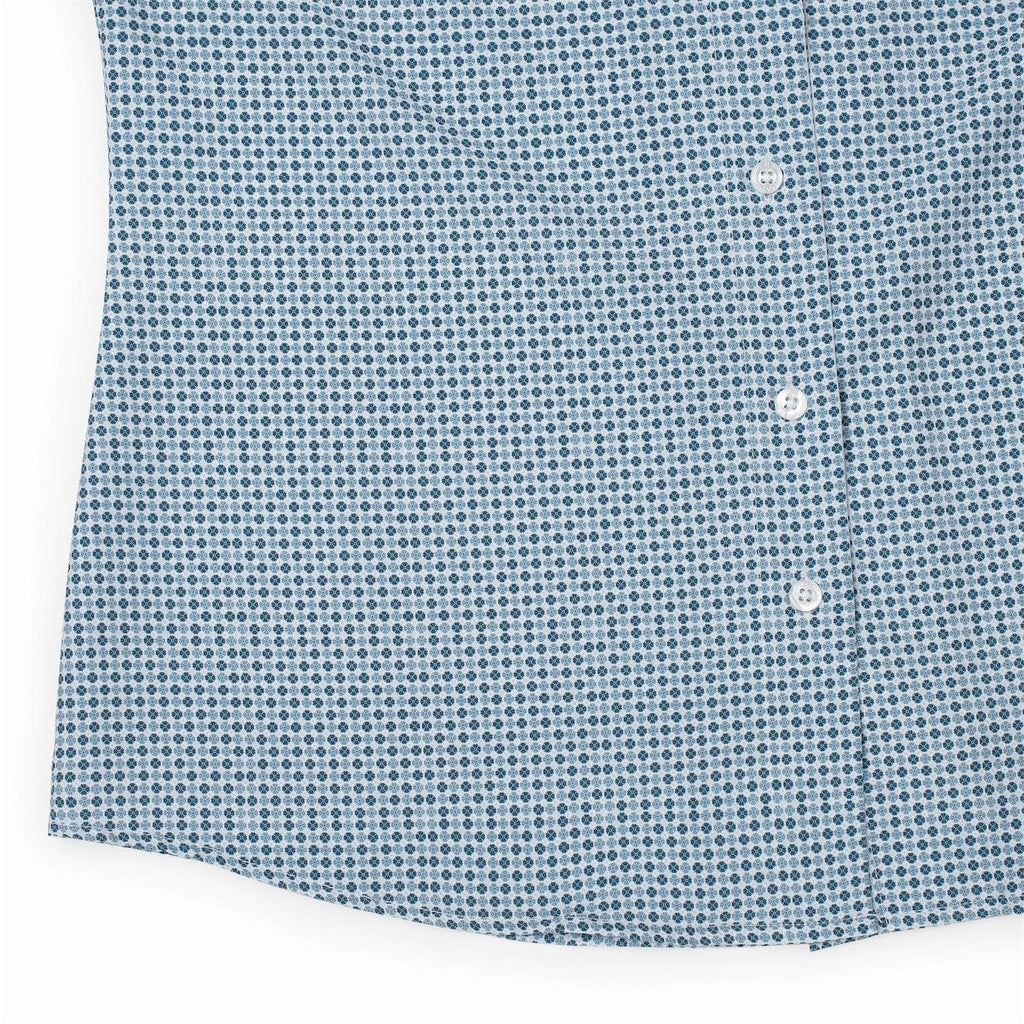 RSVLTS The Royal Women's KUNUFLEX Short Sleeve Shirt in Blue — detail 4