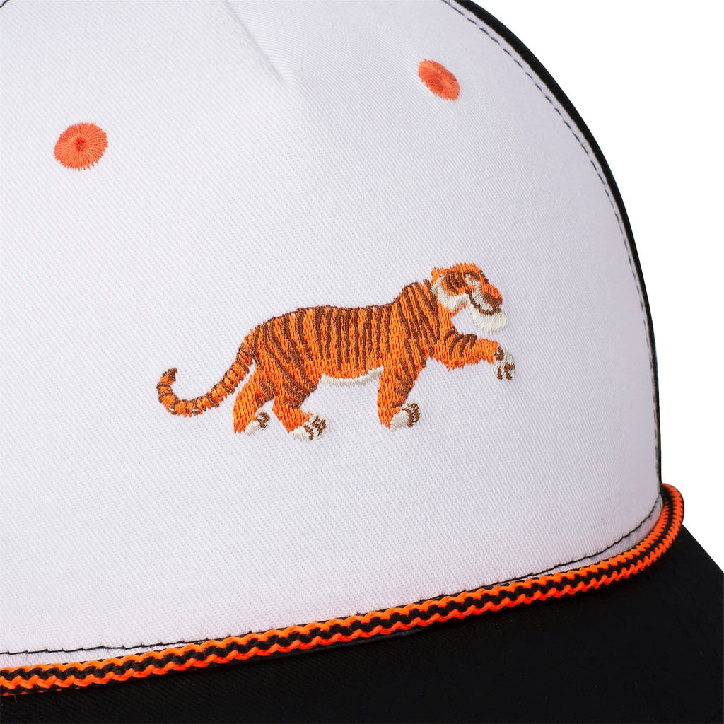 RSVLTS Shere Villainy 5-Panel Curved Brim Hat in Black — detail 4