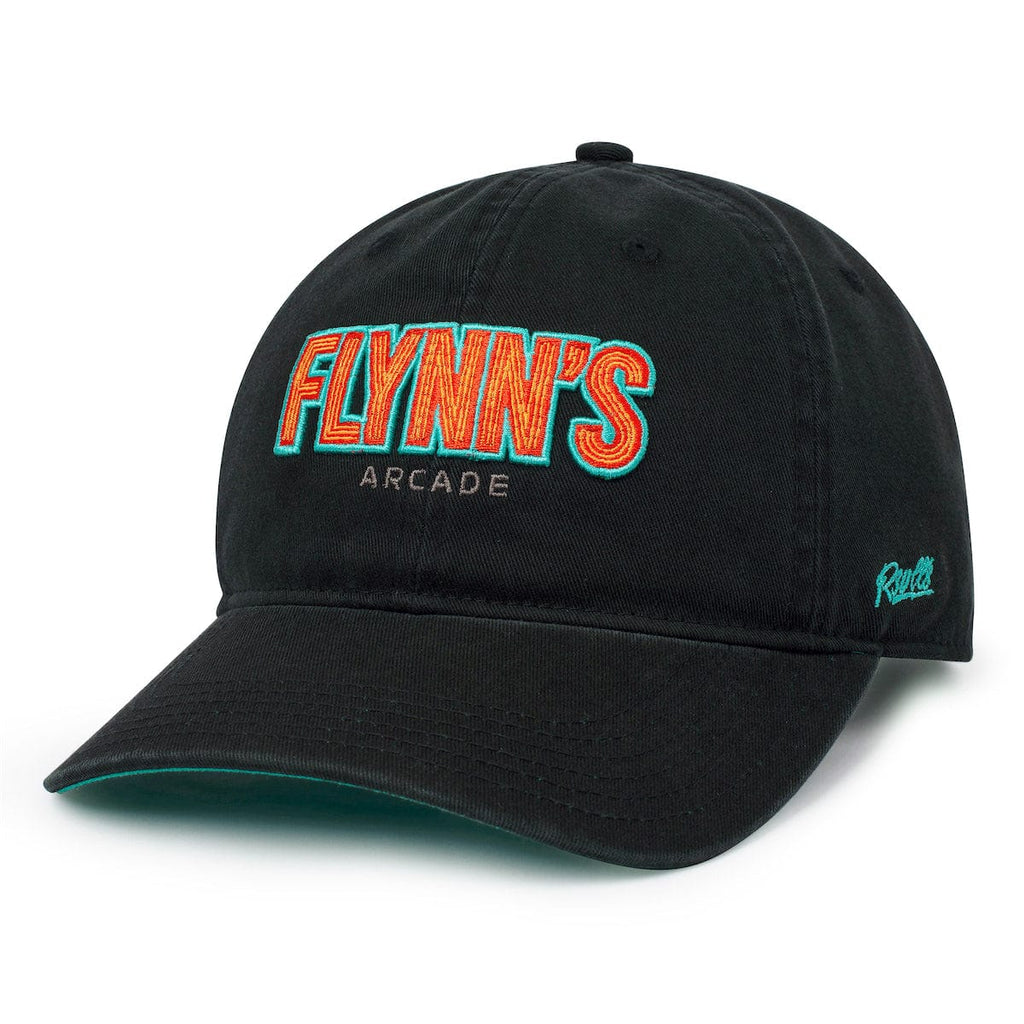 RSVLTS Flynn’s Arcade Dad Hat in Black — front view