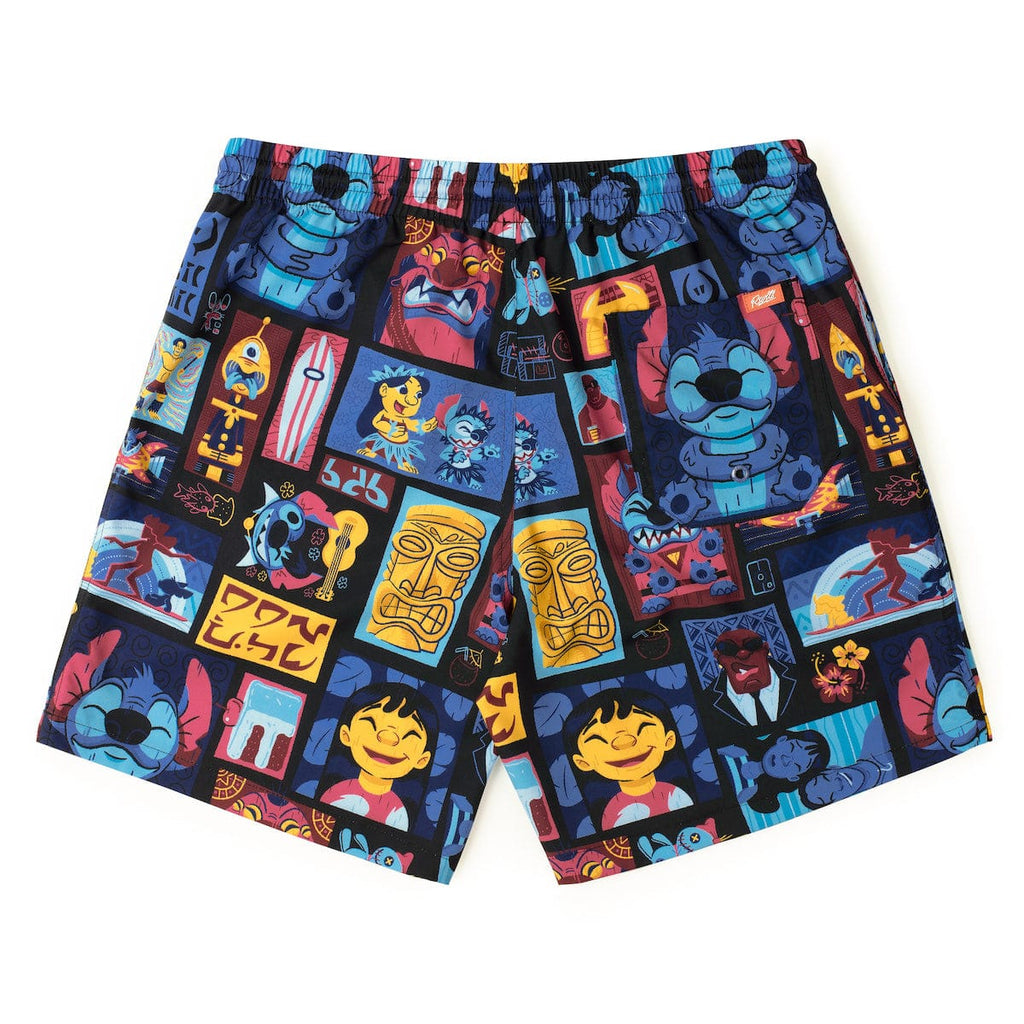 RSVLTS Tiki-terrestrial Hybrid Shorts in Black — detail 7