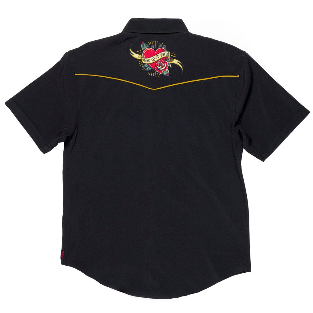RSVLTS You Got This Roper Short Sleeve Shirt in Black — detail 11