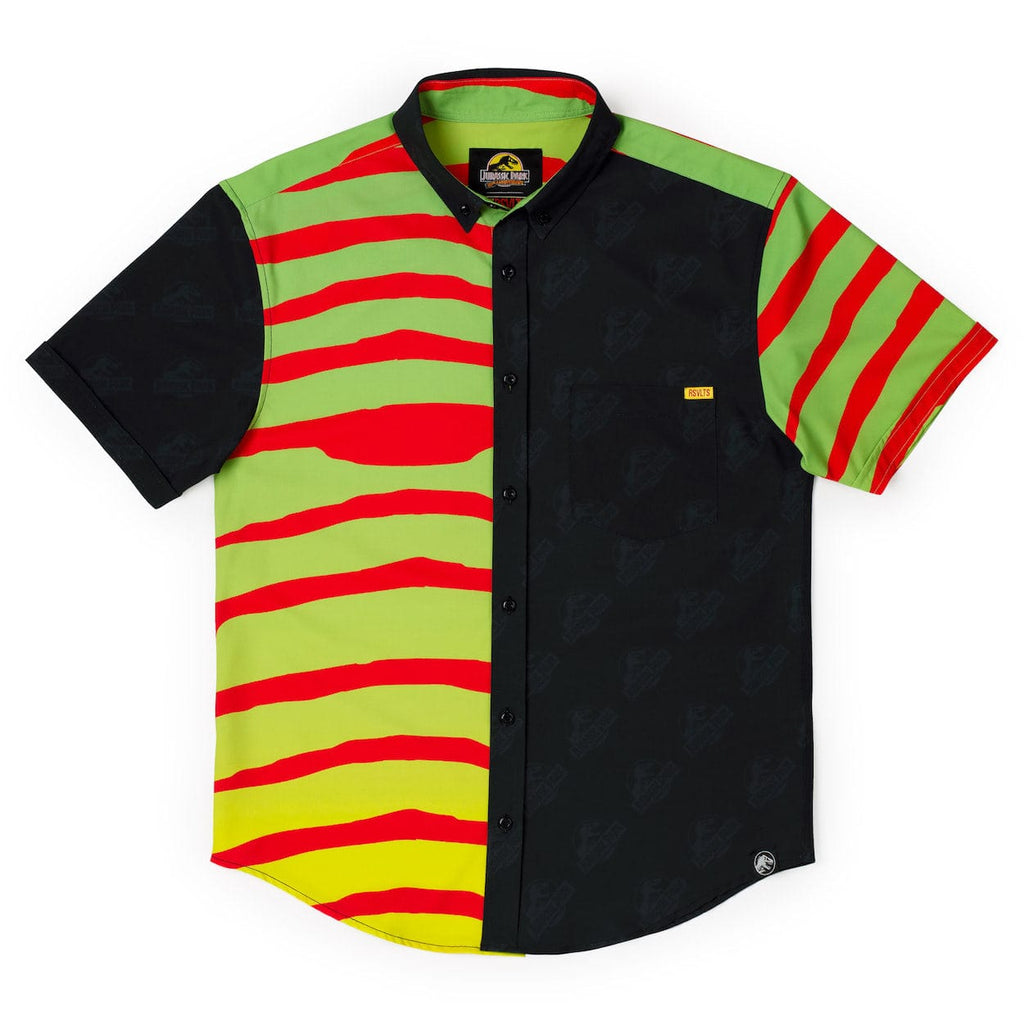 RSVLTS Tour Begins Here KUNUFLEX Short Sleeve Shirt in Black — front view
