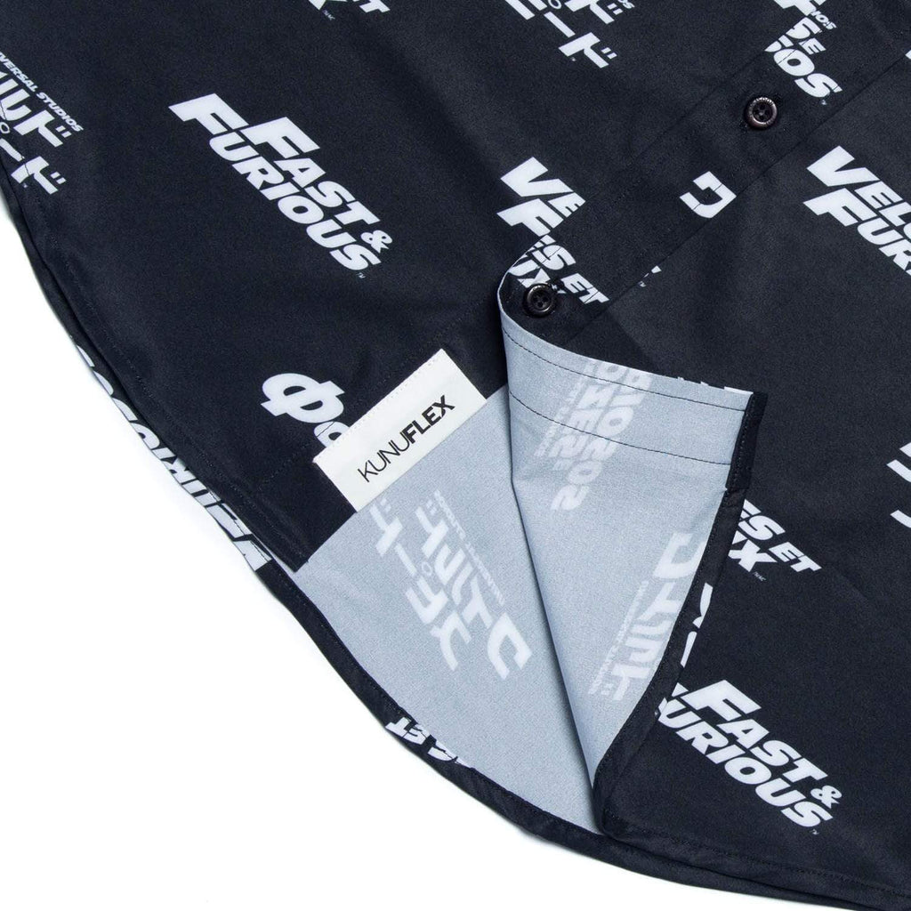 RSVLTS International Speed KUNUFLEX Short Sleeve Shirt in Black — detail 8