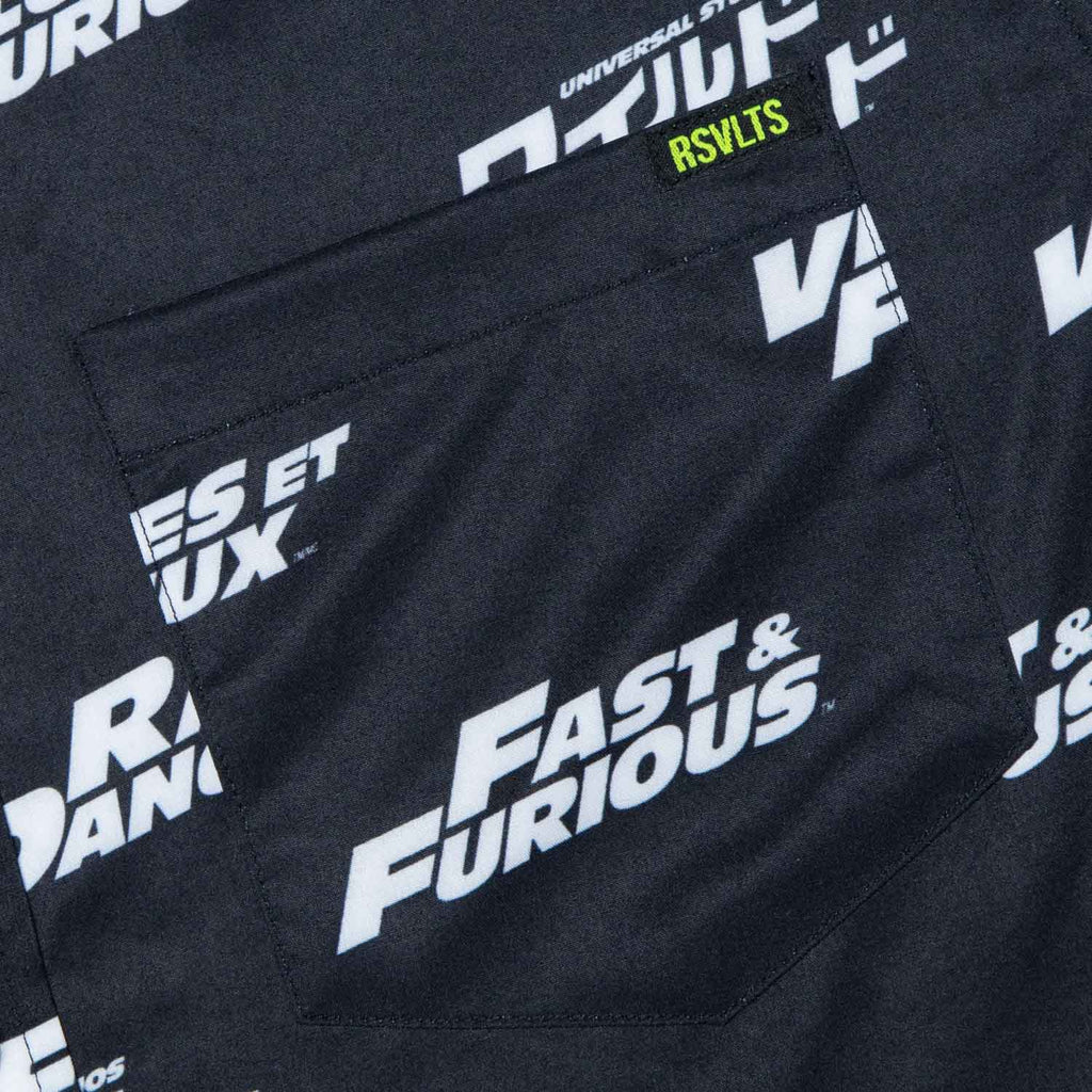RSVLTS International Speed KUNUFLEX Short Sleeve Shirt in Black — detail 6