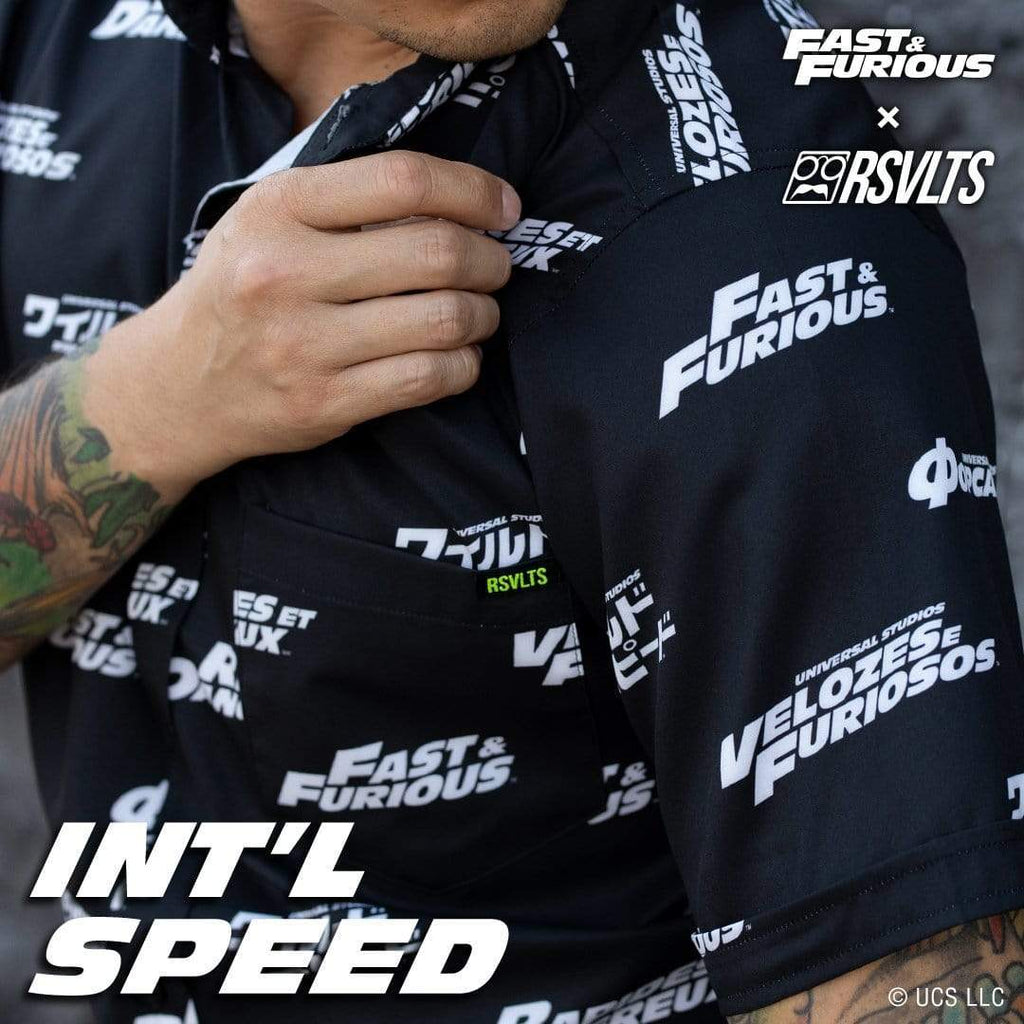 RSVLTS International Speed KUNUFLEX Short Sleeve Shirt in Black — detail 2
