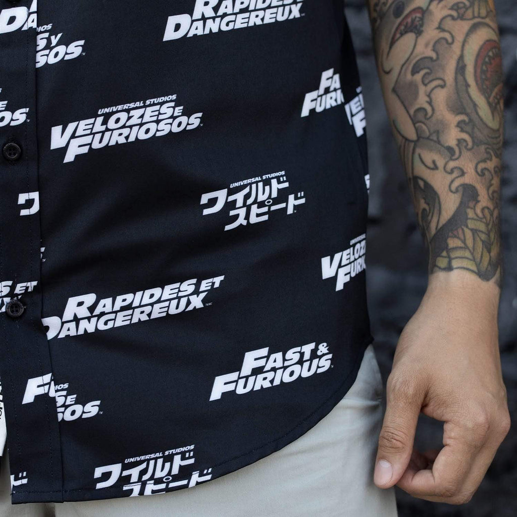RSVLTS International Speed KUNUFLEX Short Sleeve Shirt in Black — detail 11