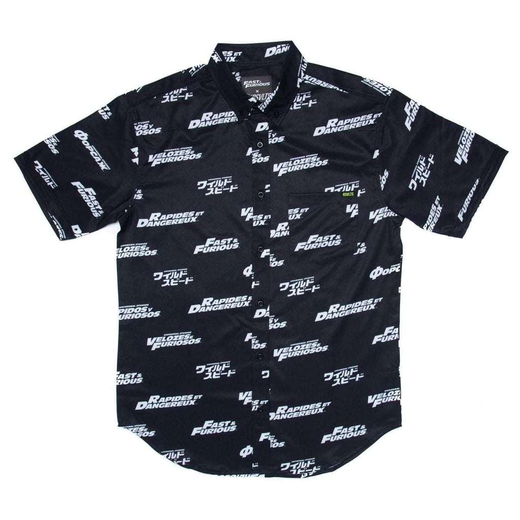 RSVLTS International Speed KUNUFLEX Short Sleeve Shirt in Black — detail 3