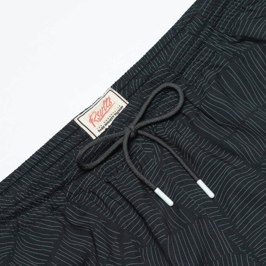 RSVLTS Throwing Shade Hybrid Shorts in Black — detail 2