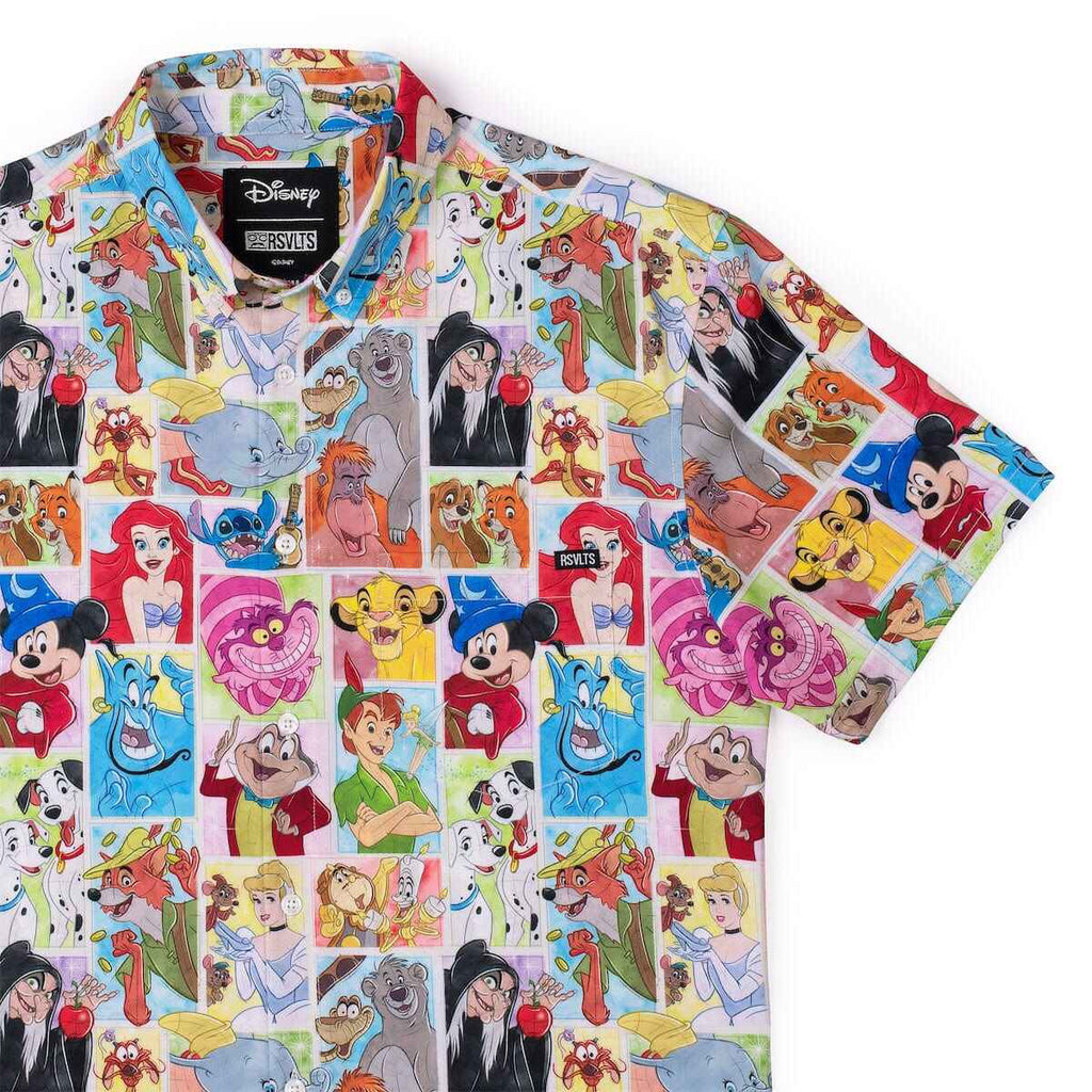 RSVLTS Drawn To Life KUNUFLEX Short Sleeve Shirt in Multicolor — front view