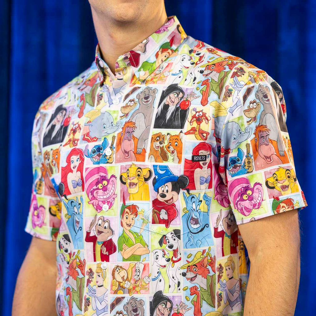 RSVLTS Drawn To Life KUNUFLEX Short Sleeve Shirt in Multicolor — detail 2