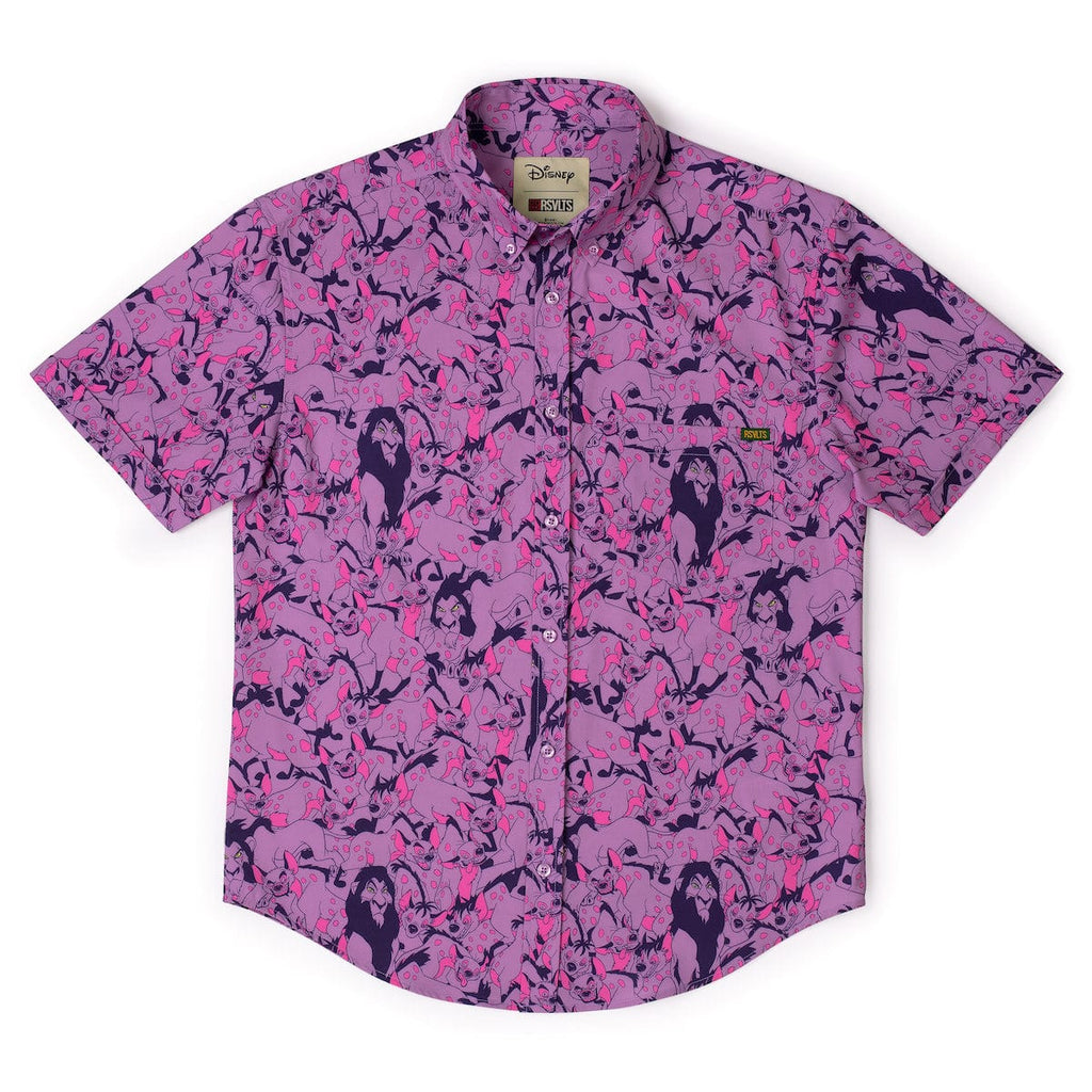 RSVLTS Long Live the King KUNUFLEX Short Sleeve Shirt in Purple — detail 6