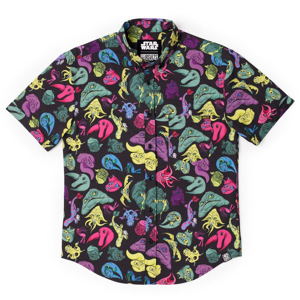RSVLTS Jabba’s Palace Pals KUNUFLEX Short Sleeve Shirt in Black — detail 3