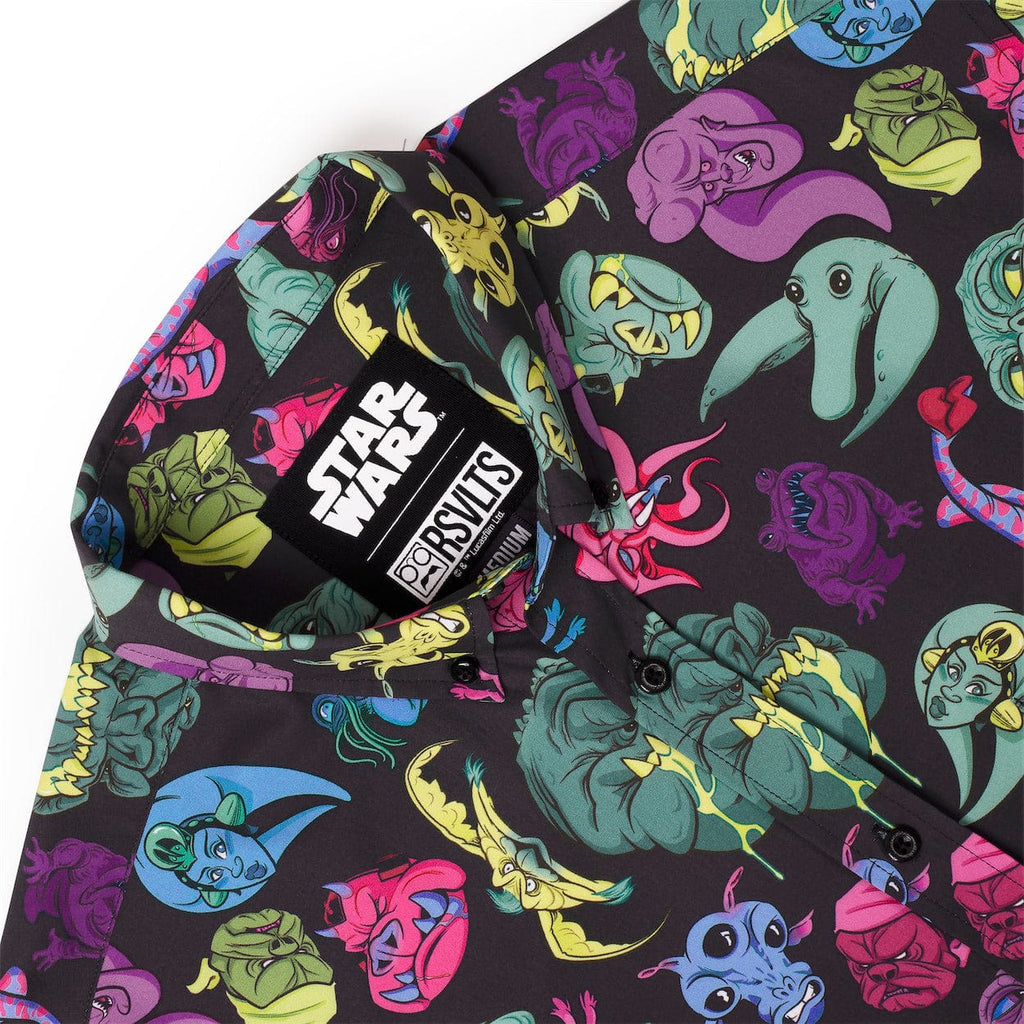 RSVLTS Jabba’s Palace Pals KUNUFLEX Short Sleeve Shirt in Black — detail 5