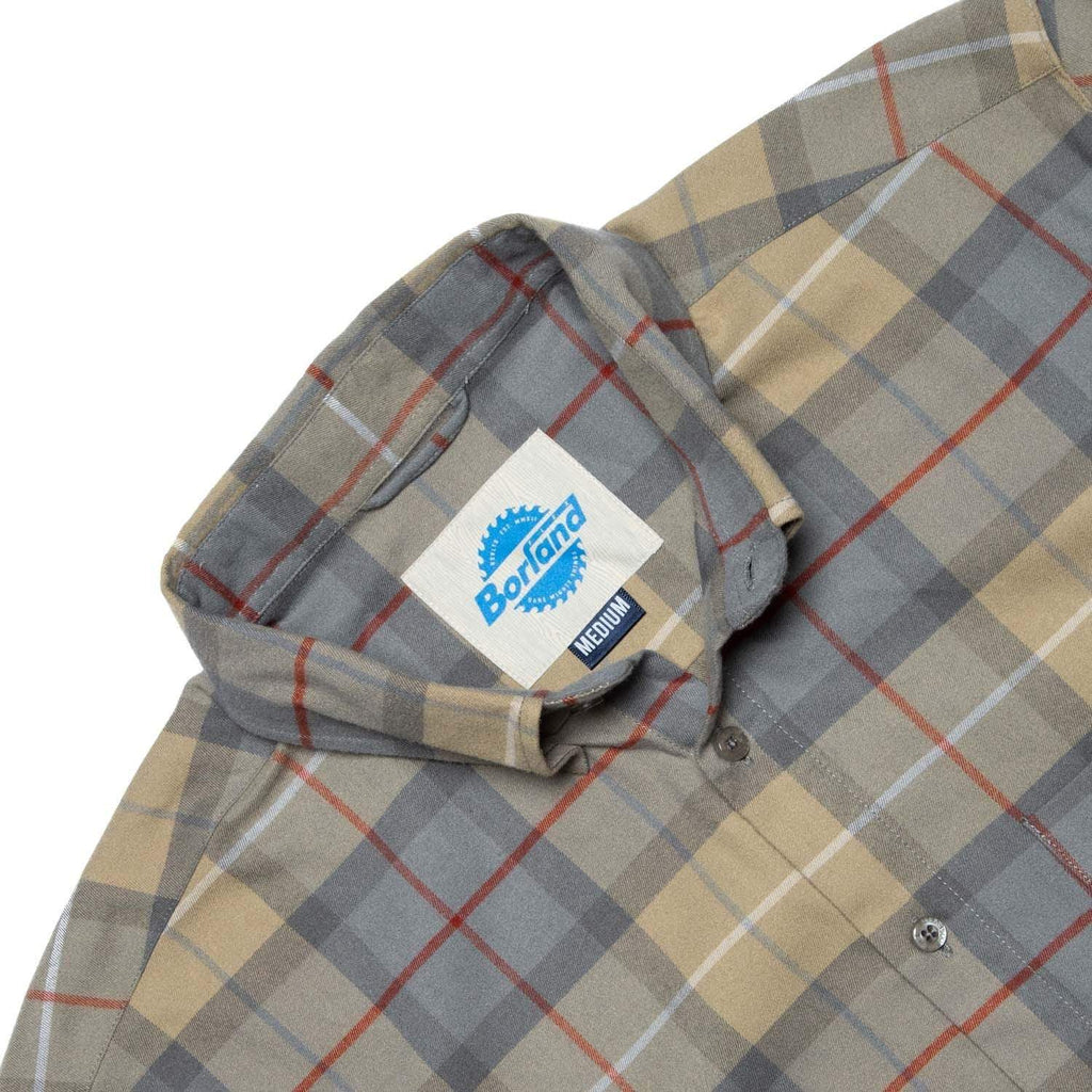 RSVLTS BorlandFlex Olive BorlandFlex Long Sleeve Flannel in Green — detail 6