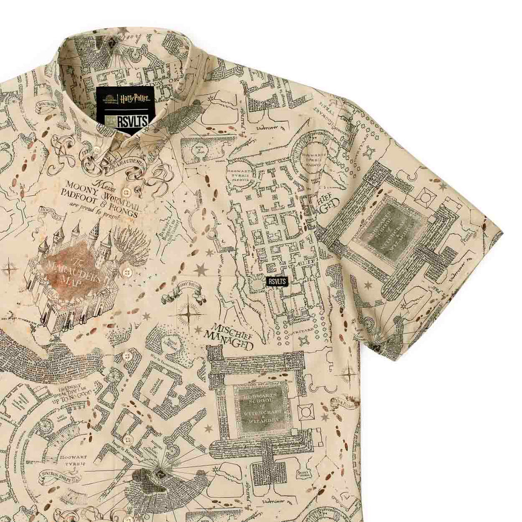 RSVLTS Mischief Managed KUNUFLEX Short Sleeve Shirt — front view