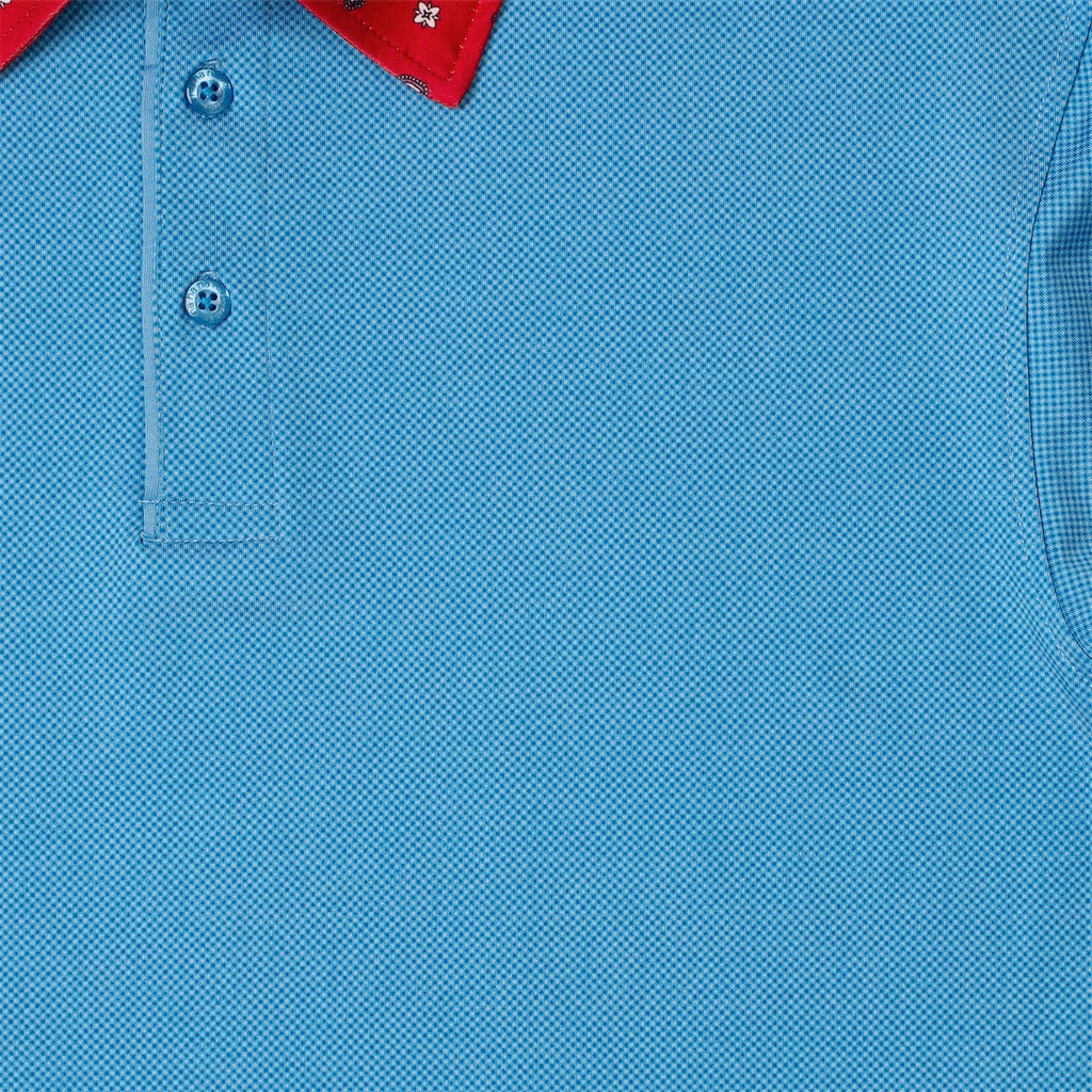 RSVLTS The Grant All-Day Polo in Blue — detail 7
