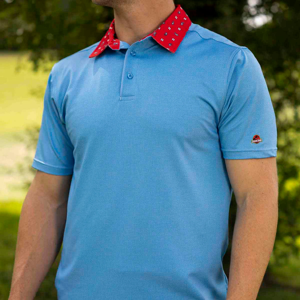 RSVLTS The Grant All-Day Polo in Blue — detail 5