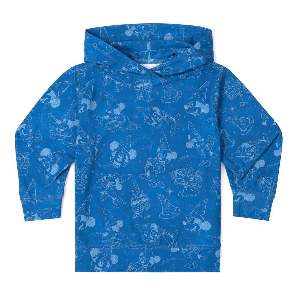 RSVLTS Sketches in the Stars Preschool Performance Hoodie in Blue — front view
