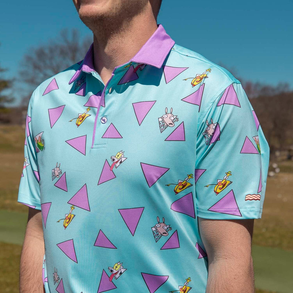 RSVLTS The Rocko Shirt All-Day Polo in Blue — detail 4
