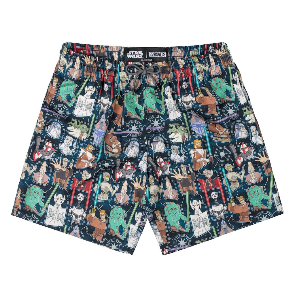 RSVLTS Clone Wars Crew Hybrid Shorts in Multicolor — front view