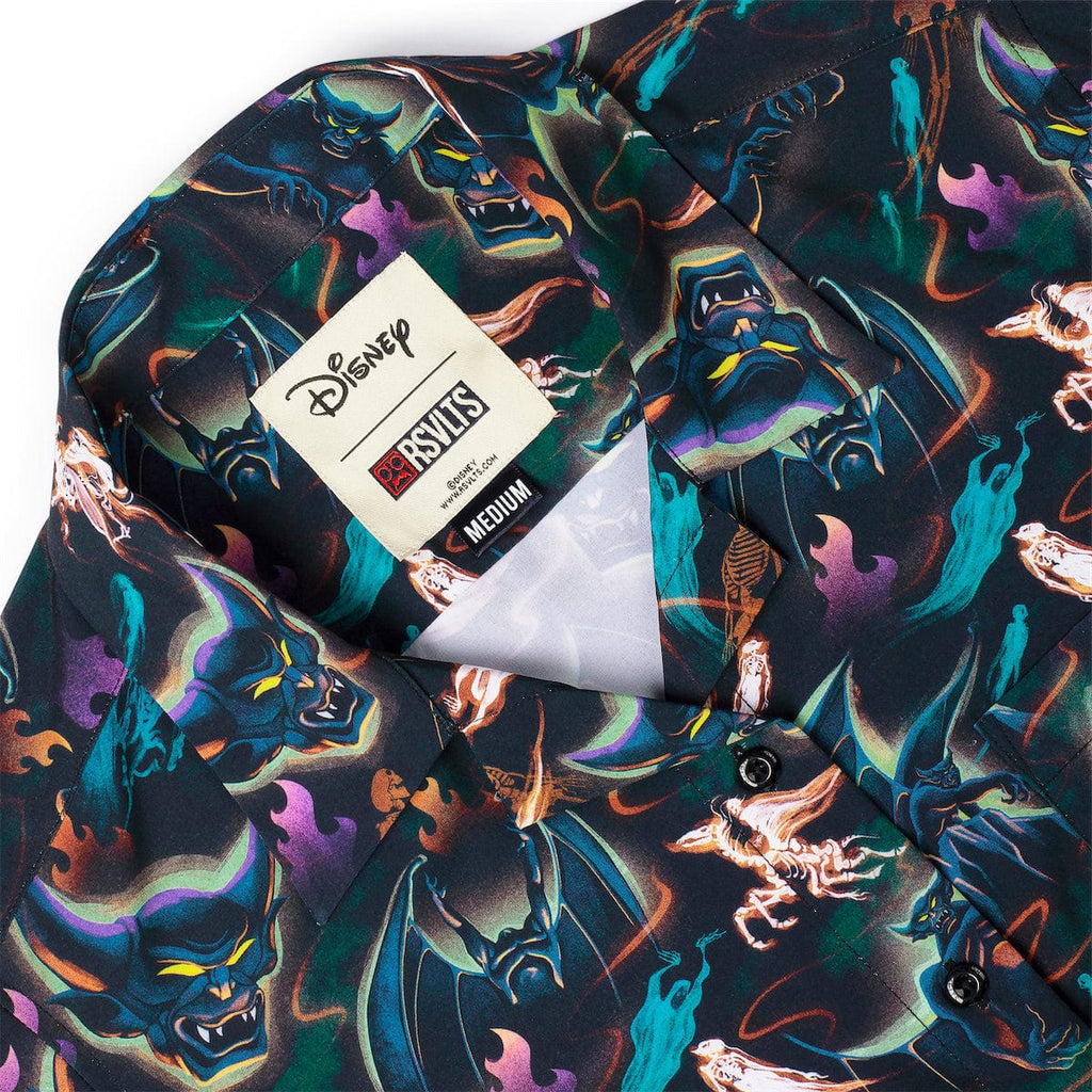 RSVLTS Fright on Bald Mountain Women's KUNUFLEX Short Sleeve Shirt in Multicolor — detail 8