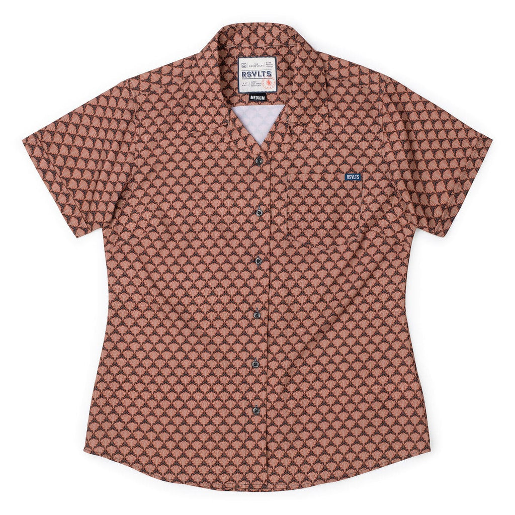 RSVLTS Deco Daze Women's KUNUFLEX Short Sleeve Shirt — front view