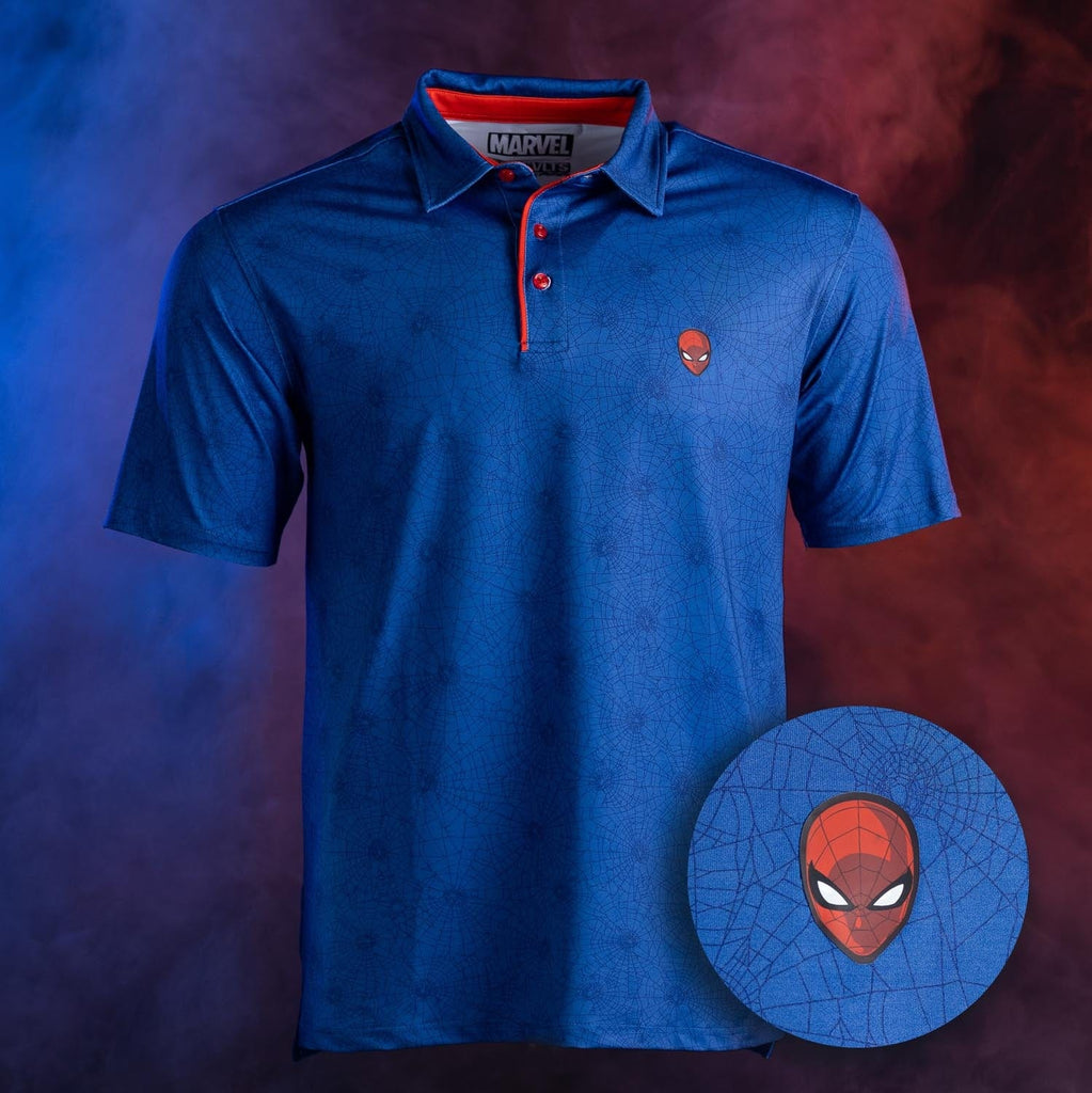 RSVLTS Spidey All-Day Polo in Blue — detail 2