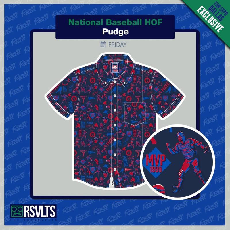 RSVLTS Pudge KUNUFLEX Short Sleeve Shirt in Blue — front view