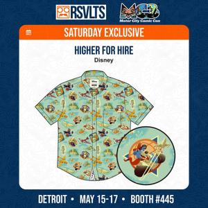 RSVLTS Higher for Hire KUNUFLEX Short Sleeve Shirt in Green — front view
