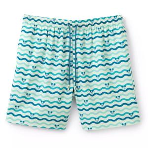 RSVLTS Mickey Mouse Wave Hybrid Shorts in Green — front view