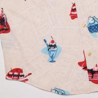RSVLTS Red, White, and Blue Plate Special KUNUFLEX Short Sleeve Shirt in White — detail 3
