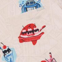 RSVLTS Red, White, and Blue Plate Special KUNUFLEX Short Sleeve Shirt in White — detail 4