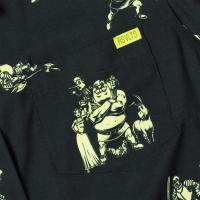 RSVLTS Ogre Fight Women's KUNUFLEX Short Sleeve Shirt in Black — detail 2