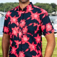 RSVLTS Camp Kunu Floral (Red) KUNUFLEX Short Sleeve Shirt — detail 4