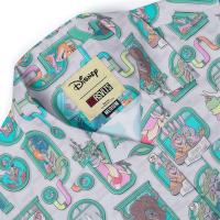 RSVLTS Mammal Metropolis Women's KUNUFLEX Short Sleeve Shirt in Gray — detail 4