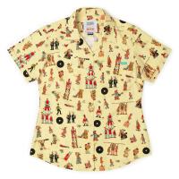 RSVLTS Big Top Waldo Women's KUNUFLEX Short Sleeve Shirt in Yellow — detail 2