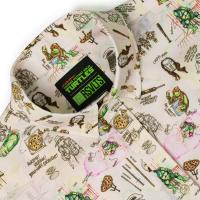 RSVLTS Heroes in a Half Sketch KUNUFLEX Short Sleeve Shirt in Neutral — detail 2