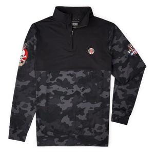 RSVLTS USS Sulaco Quarter Zip in Black — front view