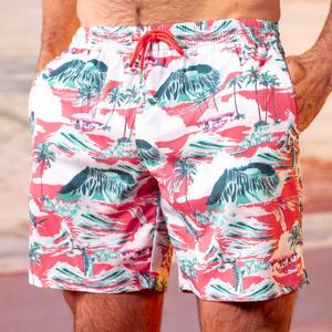 RSVLTS Marlin, P.I. Hybrid Shorts in Pink — front view