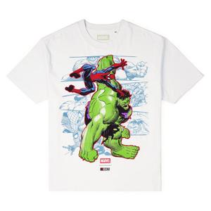 RSVLTS Smash & Sling Vintage Crewneck Tee in White — front view