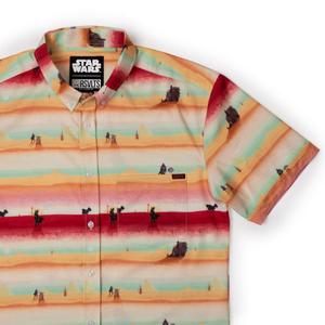 RSVLTS Layers KUNUFLEX Short Sleeve Shirt in Multicolor — front view