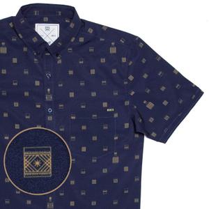 RSVLTS Tumblers KUNUFLEX Short Sleeve Shirt in Blue — front view