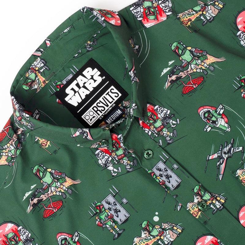 RSVLTS A Bounty a Day KUNUFLEX Short Sleeve Shirt in Green — detail 3