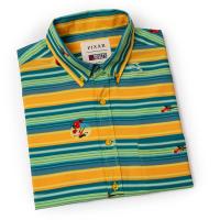 RSVLTS Never Look Back KUNUFLEX Short Sleeve Shirt in Green — detail 10